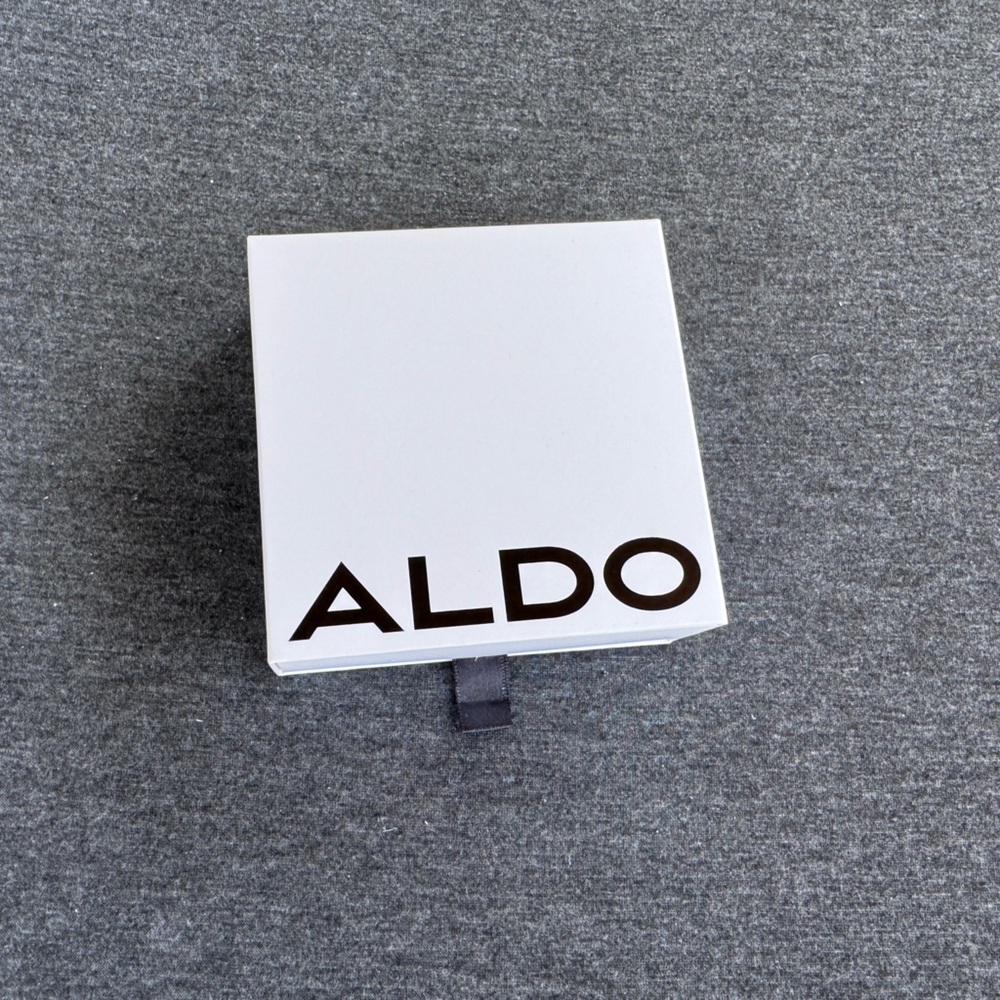 ALDO Empty Drawer Style Gift Box White Logo Accessory Jewelry Storage Box
